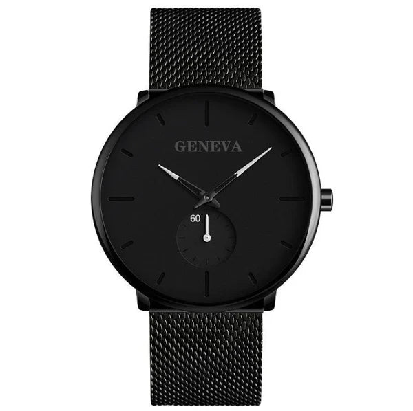 Fashion Casual Geneva Men's Quartz Stainless Steel Watch ( UAE Delivery Time: 1-3 Days )