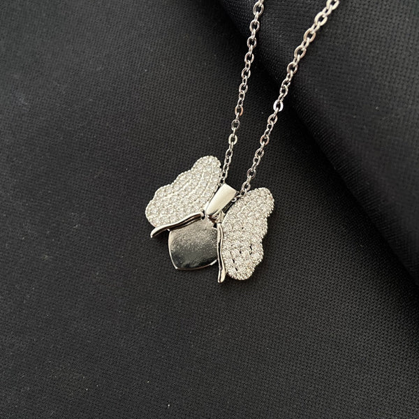 Butterfly Pendant Necklace for Women - Titanium Steel Clavicle Chain ( UAE Delivery Time: 1-3 Days )
