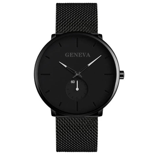 Fashion Casual Geneva Men's Quartz Stainless Steel Watch ( UAE Delivery Time: 1-3 Days )