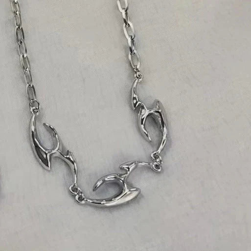 New Irregular Shaped Metal Necklace ( UAE Delivery Time: 1-3 Days )