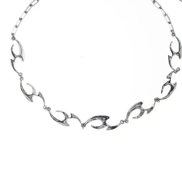 New Irregular Shaped Metal Necklace ( UAE Delivery Time: 1-3 Days )