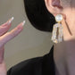 Pearl & Oval Diamond Eardrops ( UAE Delivery Time: 1-3 Days )